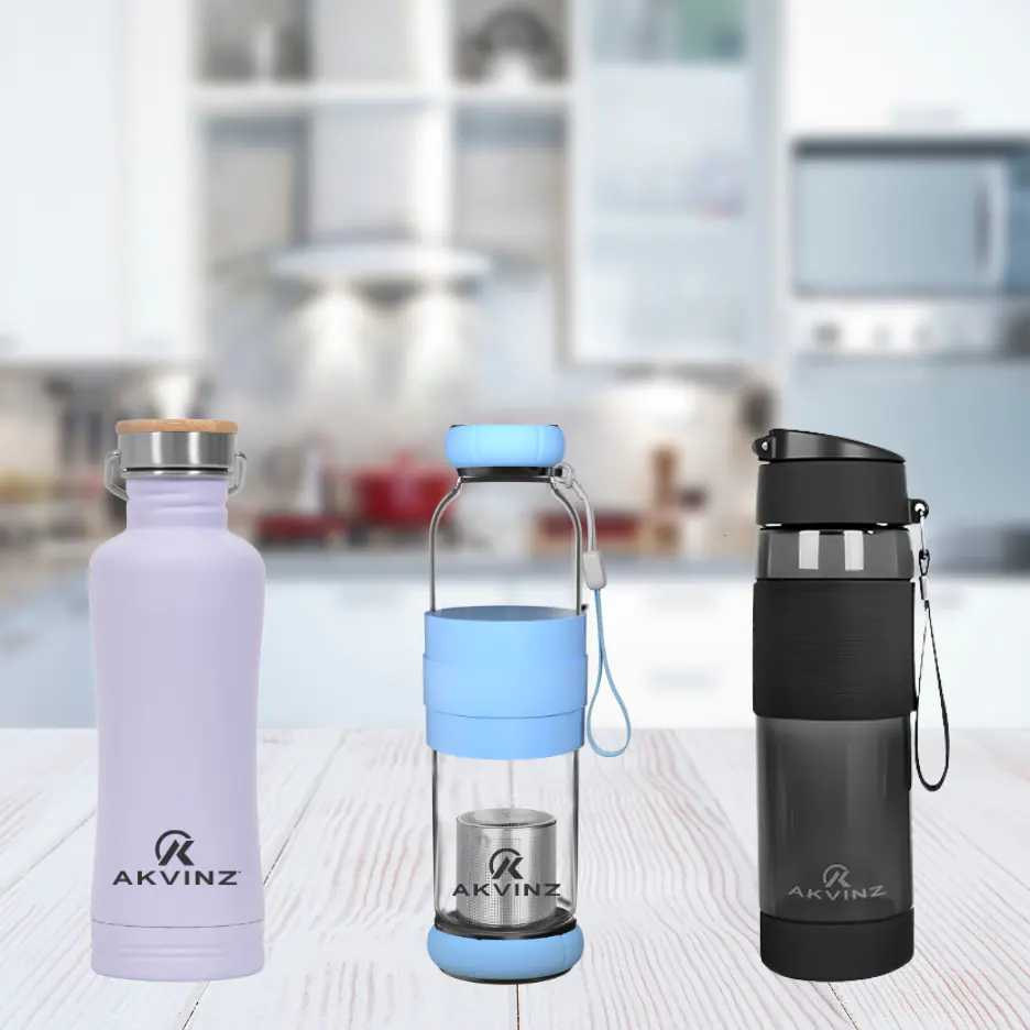 Akvinz alkaline water bottles