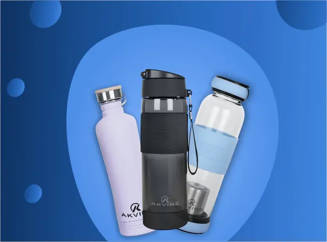 Akvinz alkaline water bottles